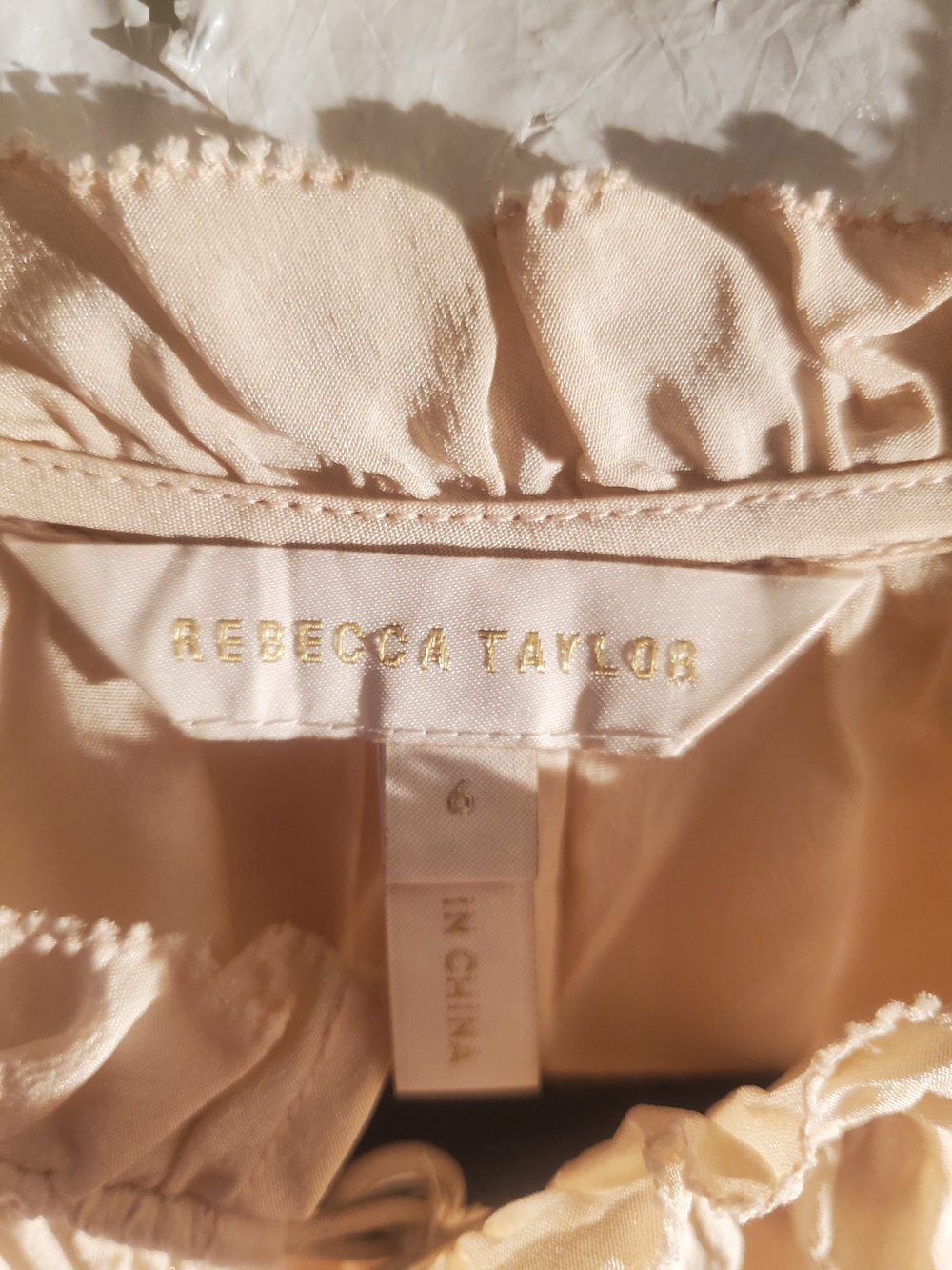 Rebecca Taylor Light Pink Ruffled Chemise - Picture 4 of 4